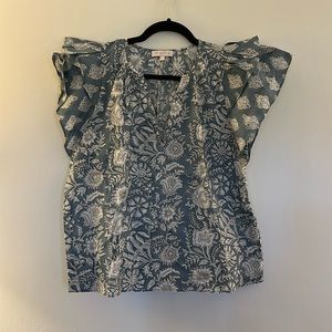 Marta Block Print Top
